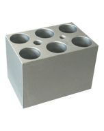 Benchmark Scientific BSH100-5MT Block for MyBlock&trade; Dry Baths, holds (6) 5ml Centrifuge Tubes, 17mm dia.