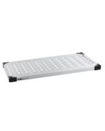 Metro 2448LS Louvered/Embossed Stainless Steel Super Erecta Solid Shelf, 24"x48"