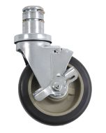 Metro 5HHPB HD Super Stem Polyurethane Braking Caster, 5"