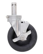 Metro 5MHTNB High-temp Autoclave Nylon Swivel Stem Casters, Braking, 5"