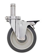 Metro 5MPBGSA Wet App. Casterwith Stainless Housing, Braking - 300 lb. Capacity, 5"