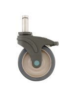 Metro 5PSTEB-NB Polymer & Stainless Total-Guard Caster, Braking, 5"