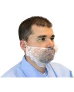 Safety Zone DBRD-1000 Disposable Polypropylene Beard Cover, White