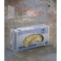 AK, LTD. AK-784-2 Acrylic Glove Holder with 2 Slots, 4" x 11" x 11" 