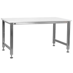 BenchPro™ Adams Series Height Adjustable Stainless Steel Electric Lift Workbench with Cleanroom Laminate