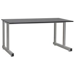 BenchPro™ Dewey Series Stainless Steel Cantilevered Workbench with 0.75" Phenolic Resin Work Surface