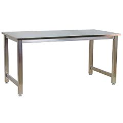 CleanPro® Stainless Steel Workbench with Stainless Steel Work Surface, 24" x 30"