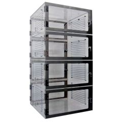 CleanPro Pass-Through Desiccator Cabinet with Clear Acrylic or Static Dissipative PVC