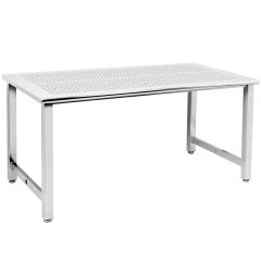 CleanPro™ Electropolished Stainless Steel Cleanroom Workbench with Perforated Top