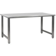 CleanPro™ Stainless Steel Cleanroom Workbench with Perforated Top