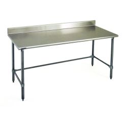 Eagle Budget Series Stainless Steel Table with 4" Backsplash & Tube Base