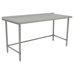 Eagle Budget Series Stainless Steel Table with 1.5" Rear Upturn & Tube Base