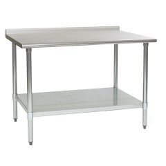 Eagle Spec-Master® Stainless Steel Table with 1.5" Rear Upturn & Shelf Base