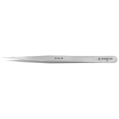 Excelta SS-SA-SE ★ Stainless Steel Tweezer with Straight Slim, Very Fine Pointed Tips