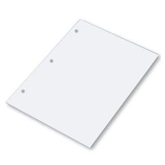 FG Clean Wipes 22.5# 3-Hole Punched Cleanroom Paper, 8.5" x 11", 250 Sheets