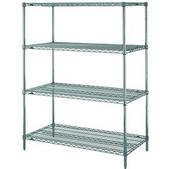 Metro N316K3 Metroseal 3™ Epoxy Super Erecta® 4-Shelf Wire Shelving Rack, 18" x 24" x 63"