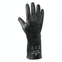 Showa Gloves 892 Unlined Viton® Coated Chemical & Acid Resistant Gloves, Black, 12"