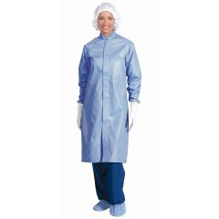 Worklon® 3511/3512/3515 Maxima HD ESD High Density Frock with Anti-Static Knit Cuffs & Duo Zipper/Snap Closure