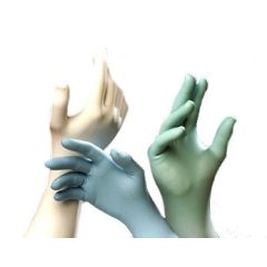 TechNiGlove TN1200G 5 Mil Nitrile Cleanroom Gloves, Green, 12"