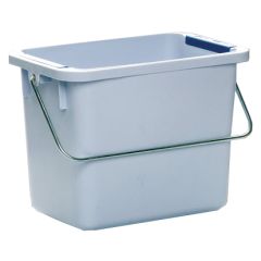 Vileda 120942 Polypropylene 6 Liter Bucket, 11" x 8" x 7"