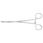 Excelta 40-SE ★★ Cleanroom-Safe Locking Hemostat with 25° Curved, Serrated Jaw, 8.0" OAL 