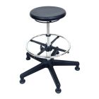 Industrial Seating PRU100 Cleanroom Stool with Black Nylon Base, Polyurethane