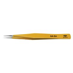 Aven 18013EZ E-Z Pik Industrial General Purpose Stainless Steel Tweezers with Straight, Strong, Precise, Pointed Tips