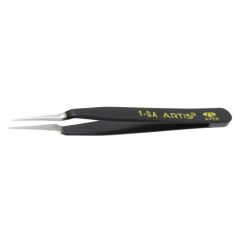 Aven Tools 18043ARS Artis 1-SA ESD-Safe Stainless Steel Tweezers with Fine Tips, 4.5" OAL