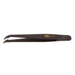 Aven Tools 18523 7 Plastic Tweezers with 35&deg; Curved, Fine Tips, 4.5" OAL