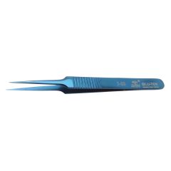 Aven Tools 18862 Blue-Tek 5-SS Stainless Steel Tweezers with Long, Fine Tips, 4.68" OAL