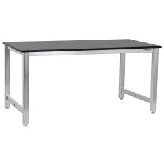 BenchPro&trade; Kennedy Series Stainless Steel Workbench with 0.75" Phenolic Resin Work Surface