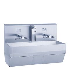 CleanPro&reg; Touchless Wash & Dry Trough with Dyson Airblade&trade; Wash & Dry Hand Dryer & Dispenser