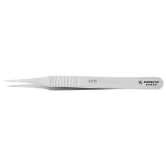 Excelta 2-CO Five Star 4.75" Straight Tapered Fine Point Cobalt Tweezer