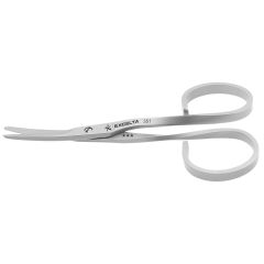 Excelta 351 &#9733;&#9733;&#9733; Medical-Grade Scissors with Straight Rounded, Fine Blunt Safety Blades, 3.777" OAL