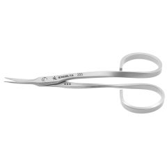 Excelta 355 &#9733;&#9733;&#9733; Medical-Grade Scissors with Tapered Angled, Extra-Fine, Sharp Pointed Relieved Blades, 3.933" OAL