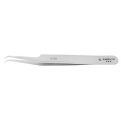 Excelta 51-SA Three Star 4.50" 45&deg; Angled Very Fine Point Anti-Magnetic Tweezer