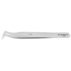 Excelta 6-SA Three Star 4.56" Angled Flat Sharp Point Anti-Magnetic Tweezer