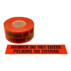 MicroNova BT100-3RE "DO NOT ENTER" Barrier Non-Adhesion Cleanroom Marking Tape, Red, 3" x 1,000' Rolls (Case of 12)