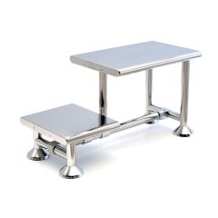 Palbam SGB-0850 Stainless Steel Swing Over Gowning Bench, 13.3" x 33.4" x 19.6"