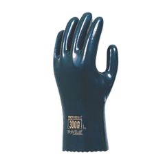 QRP PolyTuff&reg; Polyurethane ESD Solvent Gloves with Cotton Lining, Black, 10.25"
