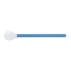 Teknipure TKS528F TekniSwab Polyurethane Foam Cleanroom Swabs with Round Head & Blue Polypropylene Handle, 5.2" OAL (Case of 1,000)