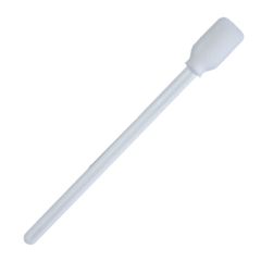 Teknipure TS-F-5 TekniSwab Polyurethane Foam Swab with Paddle Head & White Rigid Handle, 5" Long (Case of 1,000)