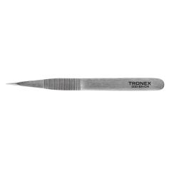 Tronex 00DSACH Swiss-Made Grooved Stainless Steel Tweezers with Fine Serrated Tips 