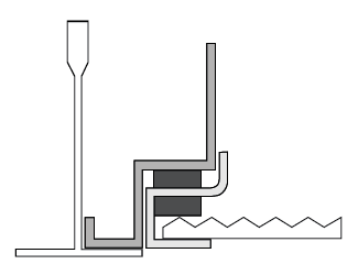 T-Bar Ceiling Seal with 2-Way Gasket