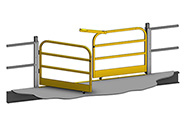 Mezzanine Double-Swing Gate