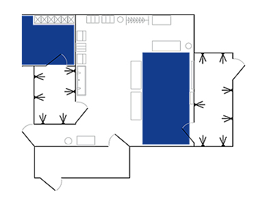 CleanPro CleanTack Critical Environment Layout Illustration